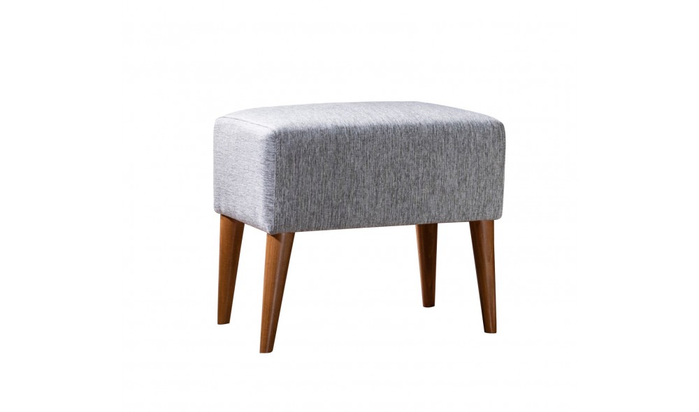 Tuffet, Zeni Puf - Gri, 50 x 45 x 46 cm