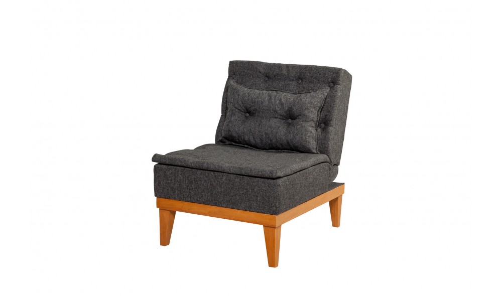 Fotoliu, Fuoco Berjer - Antracit, 62 x 80 x 80 cm