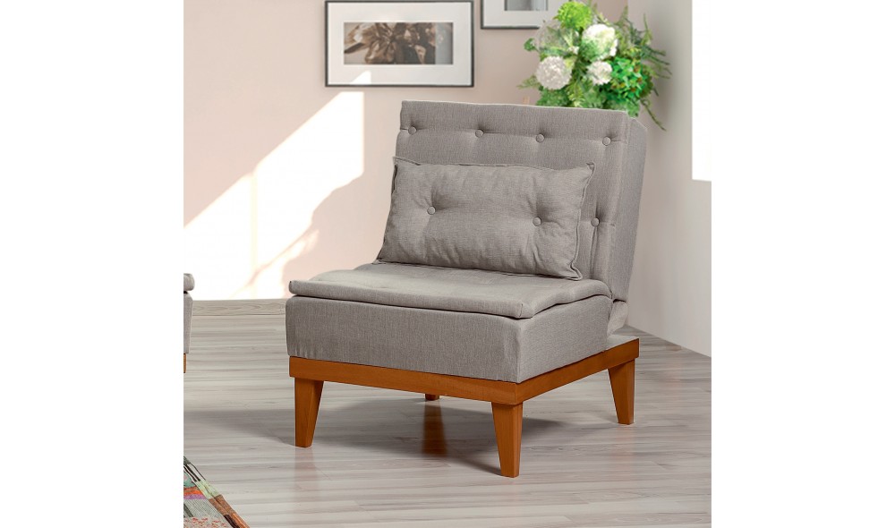 Fotoliu, Fuoco Berjer - Crema, 62 x 80 x 80 cm