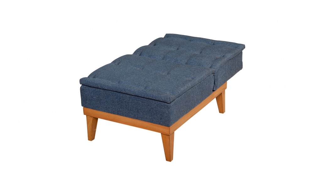 Fotoliu, Fuoco Berjer - Albastru inchis, 62 x 80 x 80 cm