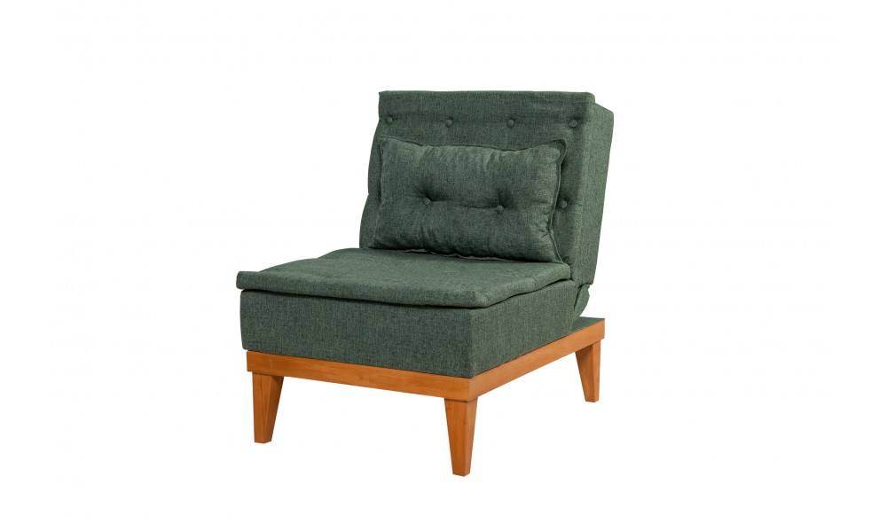 Fotoliu, Fuoco Berjer - Verde, 62 x 80 x 80 cm