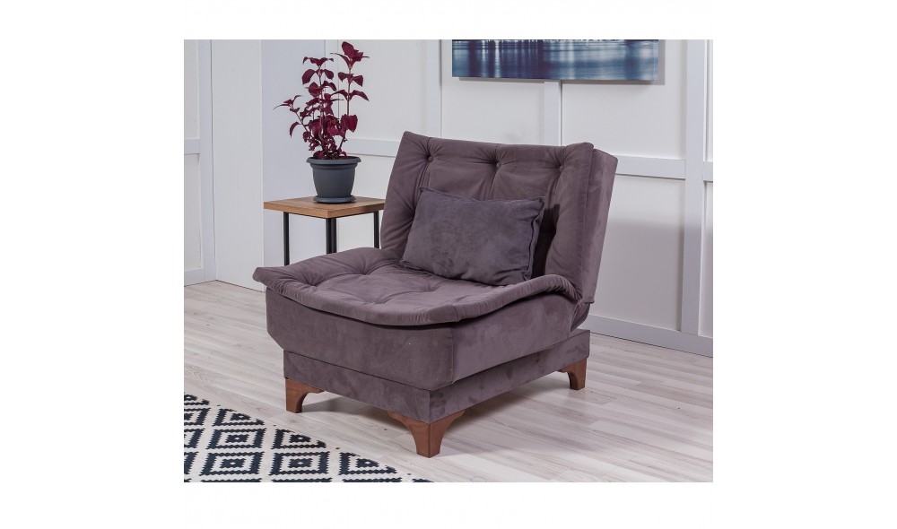 Fotoliu, Kelebek Berjer - Antracit, 75 x 90 x 85 cm