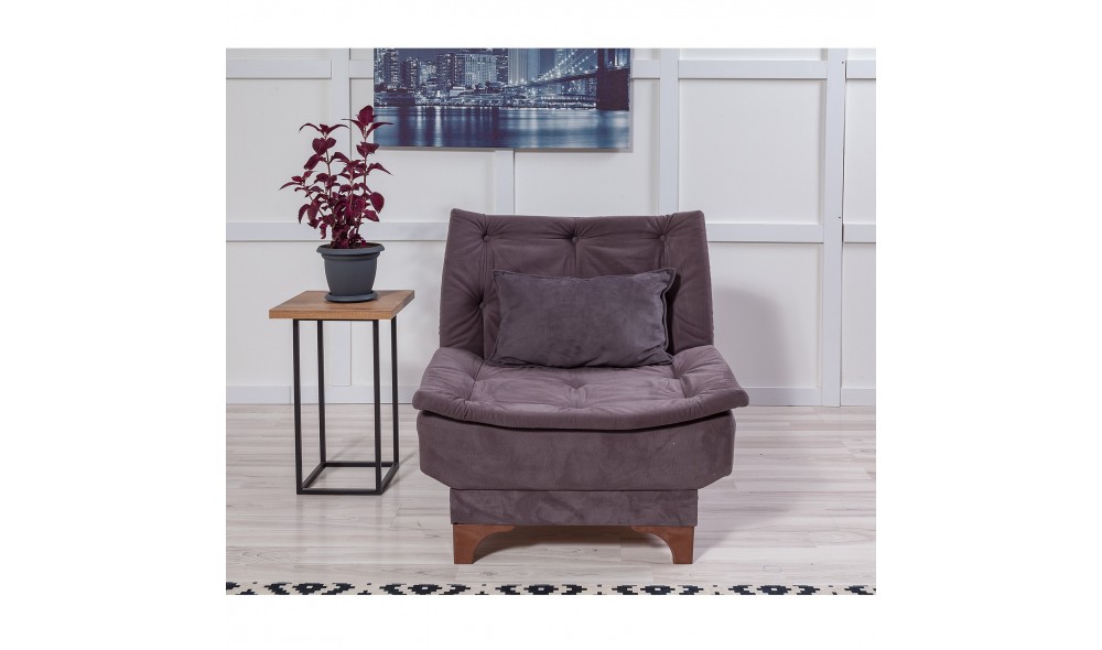 Fotoliu, Kelebek Berjer - Antracit, 75 x 90 x 85 cm