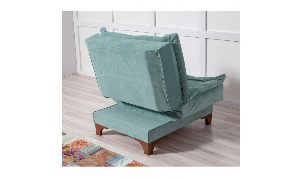 Fotoliu, Kelebek Berjer - Sea Green, 75 x 90 x 85 cm