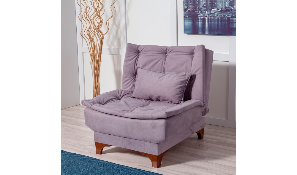 Fotoliu, Kelebek Berjer - Gri, 75 x 90 x 85 cm