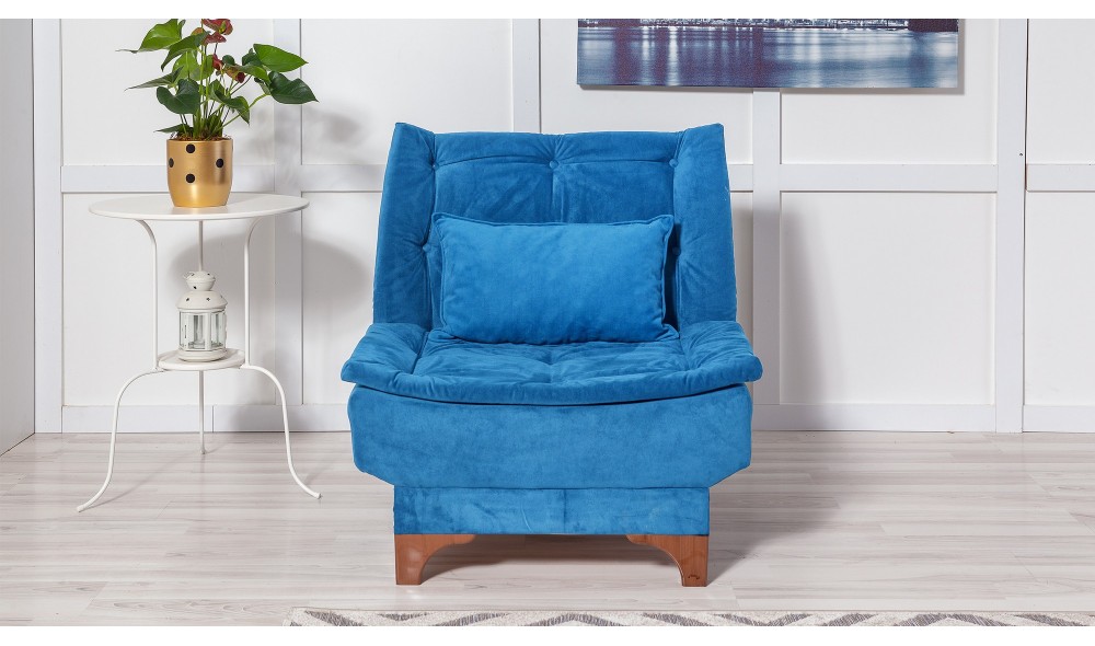 Fotoliu, Kelebek Berjer - Albastru inchis, 75 x 90 x 85 cm