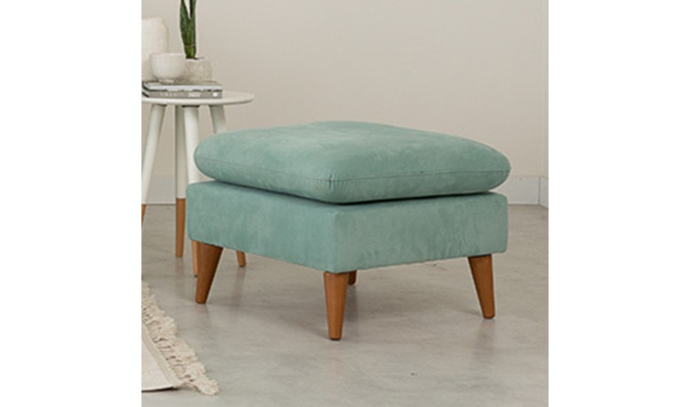 Tuffet, Sofia Puf - Sea Green, 63 x 48 x 63 cm