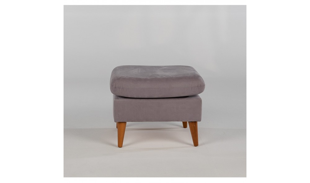 Tuffet, Sofia Puf - Gri, 63 x 48 x 63 cm