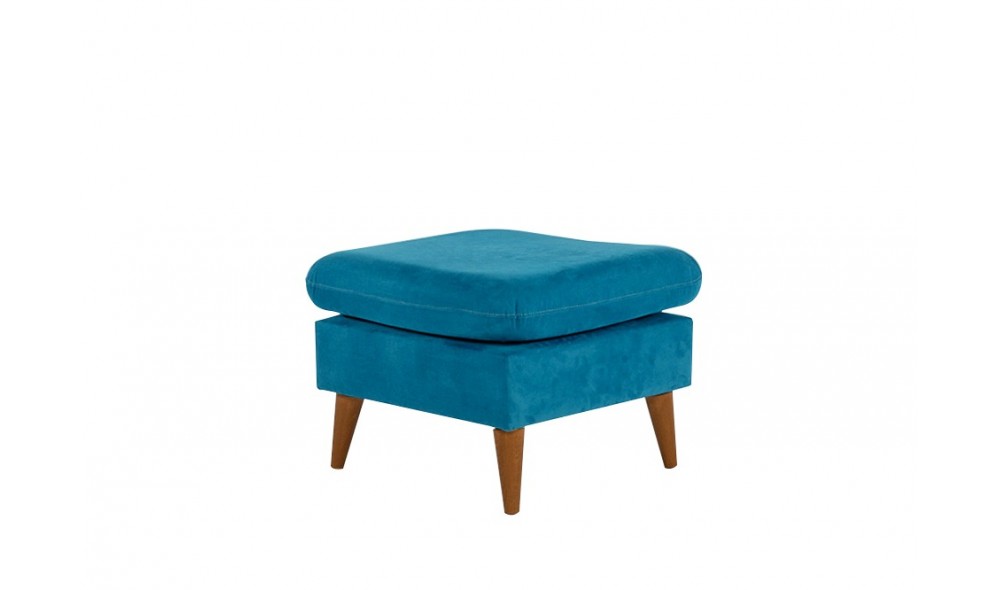 Tuffet, Sofia Puf - Albastru inchis, 63 x 48 x 63 cm