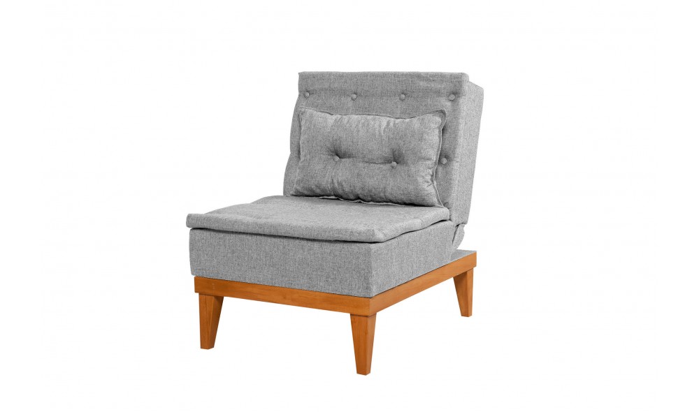 Fotoliu, Fuoco Berjer - Gri, 62 x 80 x 80 cm