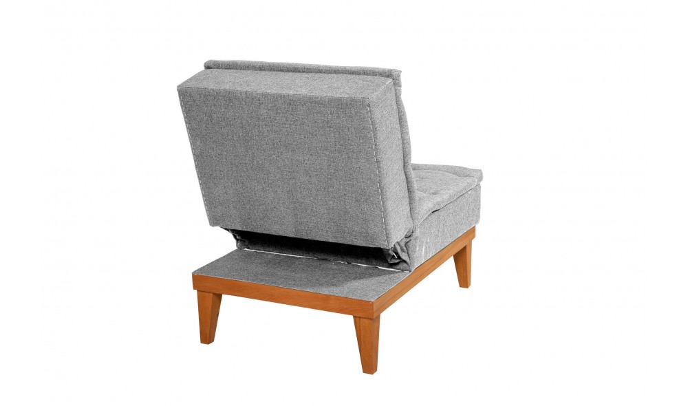 Fotoliu, Fuoco Berjer - Gri, 62 x 80 x 80 cm