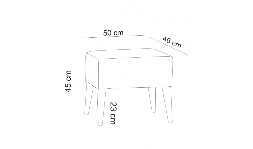 Tuffet, Zeni - Verde, 50 x 45 x 46 cm