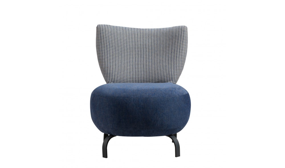 Fotoliu, Loly - Albastru inchis, 64 x 84 x 74 cm