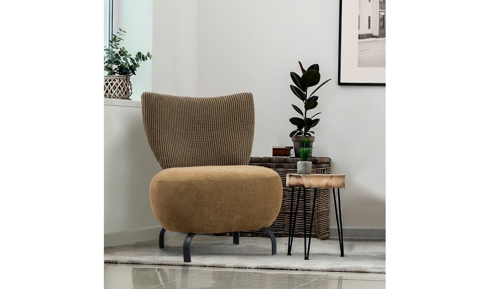 Fotoliu, Loly - Mustar, 64 x 84 x 74 cm