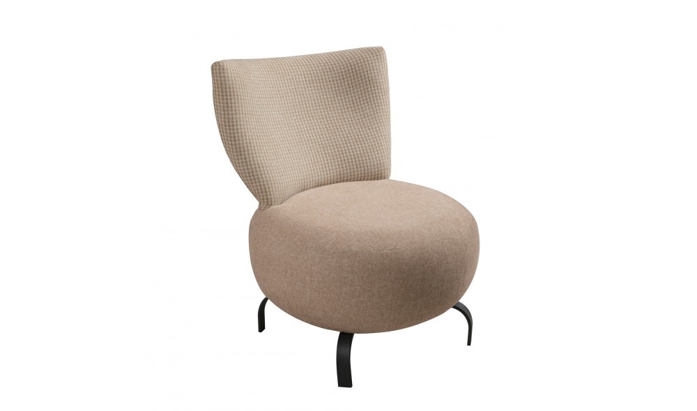 Set fotoliu, Set Loly - Crema, 64 x 84 x 74 cm