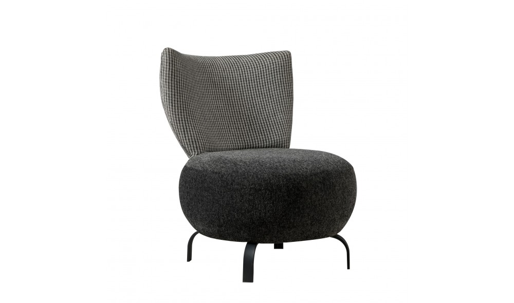 Set fotoliu, Set Loly - Antracit, 64 x 84 x 74 cm