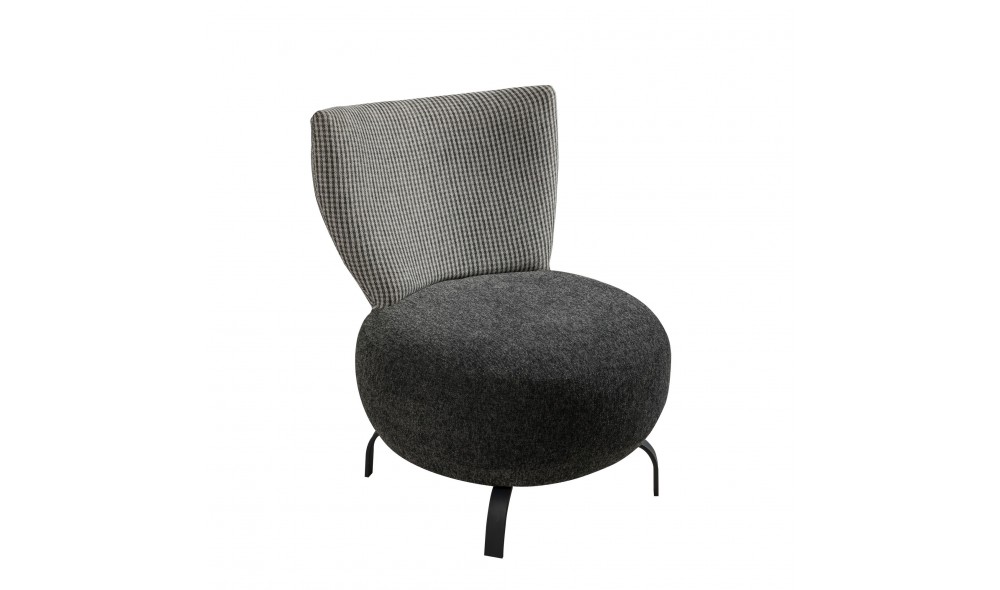 Set fotoliu, Set Loly - Antracit, 64 x 84 x 74 cm