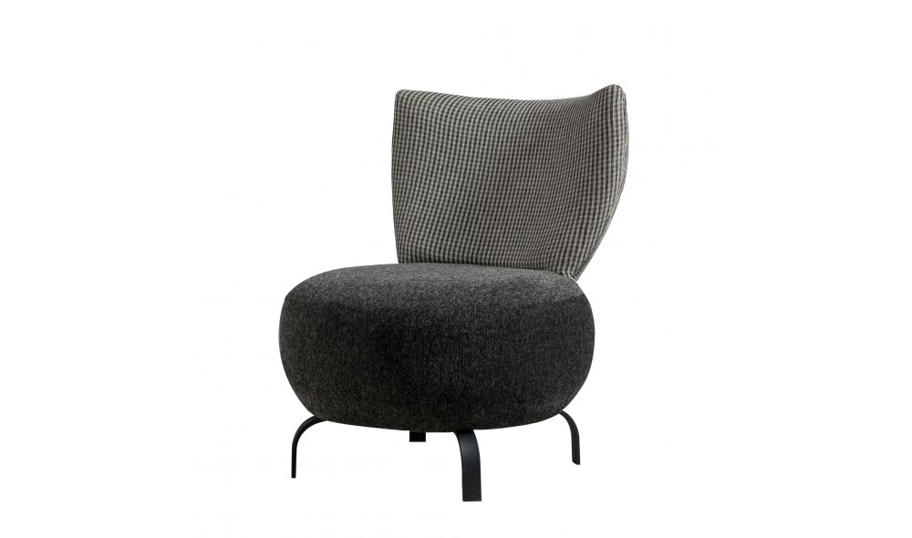 Set fotoliu, Set Loly - Antracit, 64 x 84 x 74 cm