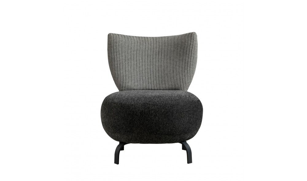 Set fotoliu, Set Loly - Antracit, 64 x 84 x 74 cm