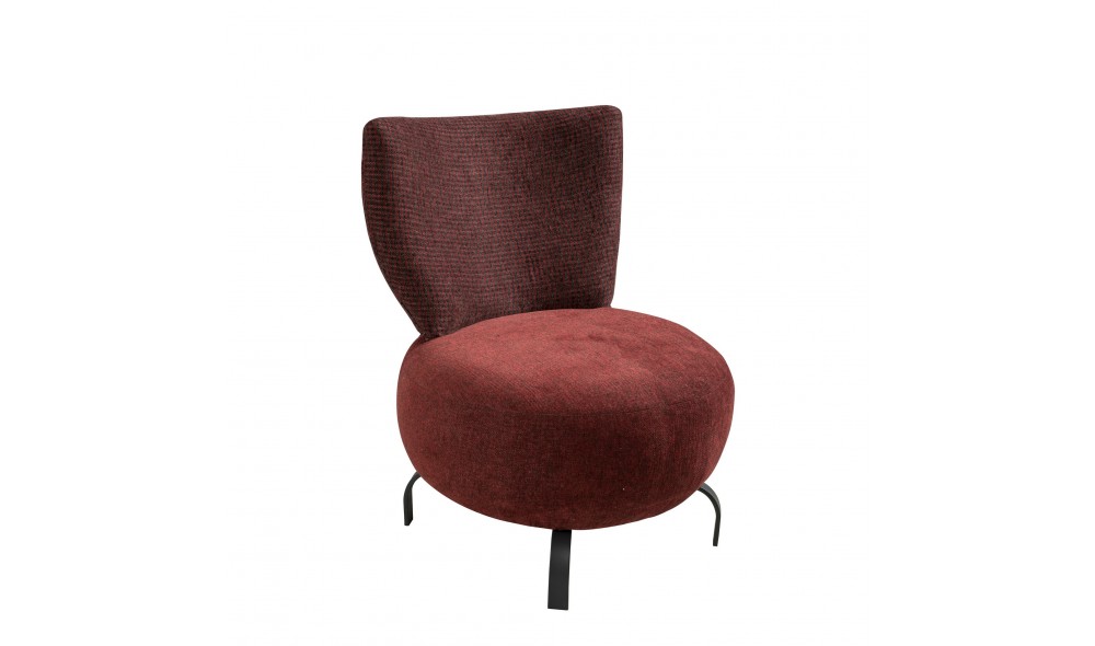 Set fotoliu, Set Loly - Rosu Claret, 64 x 84 x 74 cm