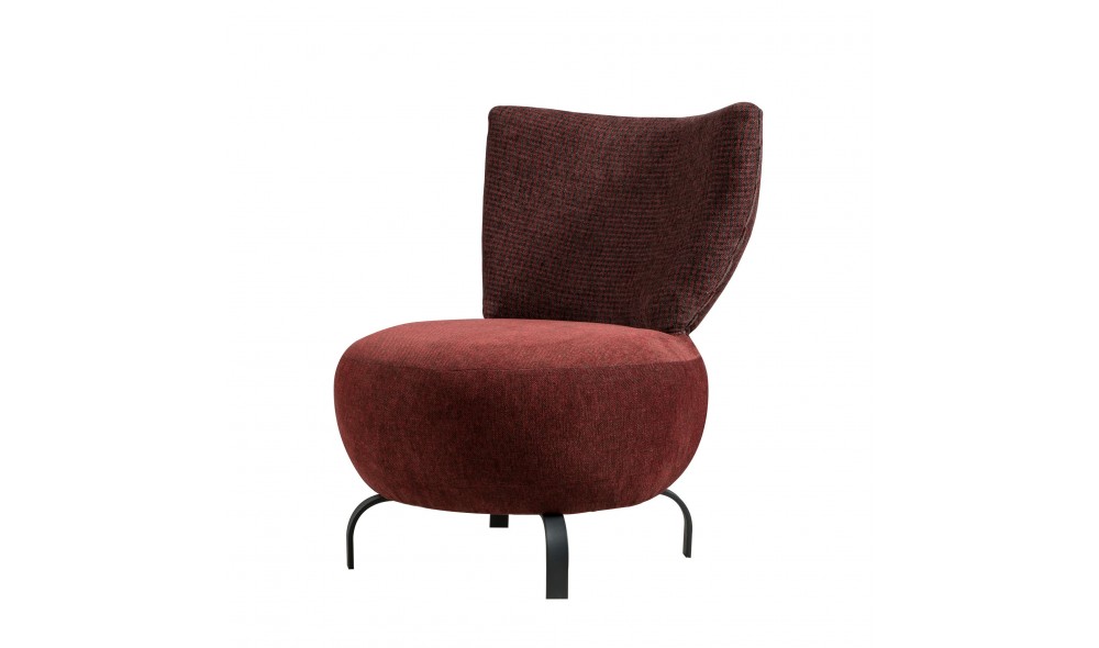 Set fotoliu, Set Loly - Rosu Claret, 64 x 84 x 74 cm