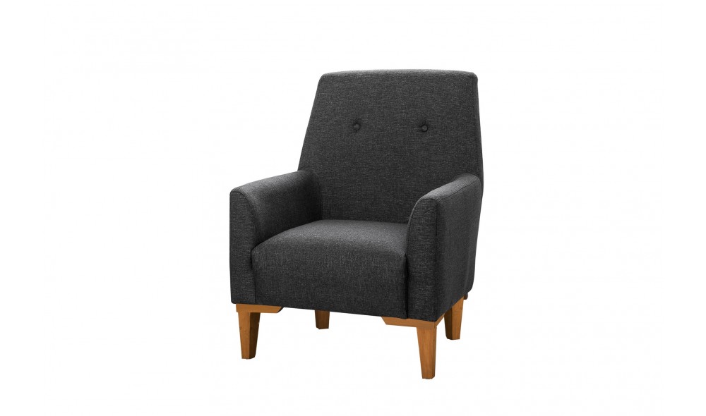 Fotoliu, Vina - Antracit, Pin Atlantic, 70 x 93 x 76 cm