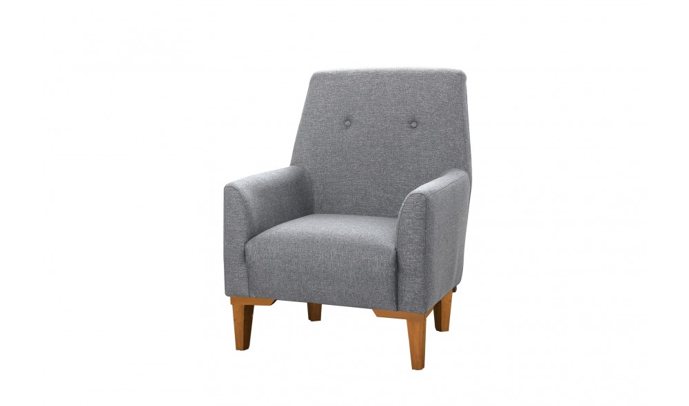 Fotoliu, Vina - gri, pin Atlantic, 70 x 93 x 76 cm