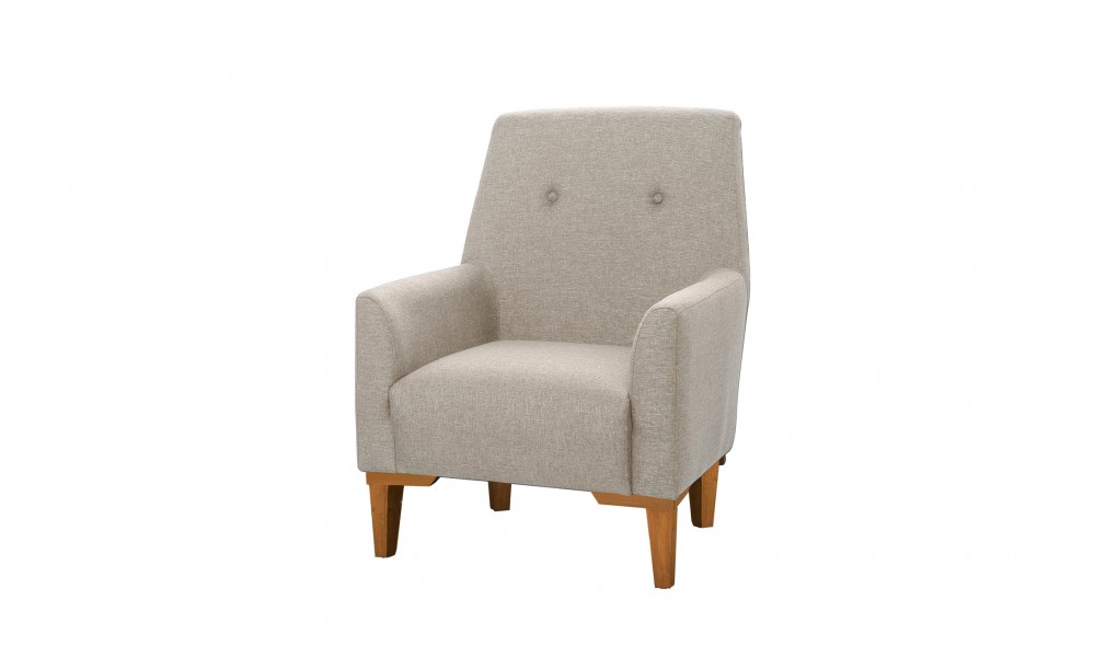 Fotoliu, Vina - Crema, Pin Atlantic, 70 x 93 x 76 cm