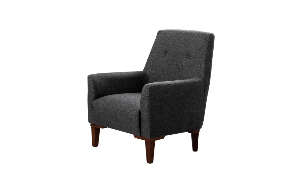 Fotoliu, Vina - Antracit, Nuc, 70 x 93 x 76 cm