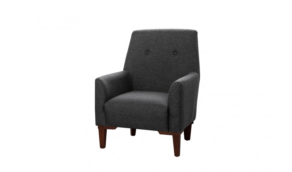 Fotoliu, Vina - Antracit, Nuc, 70 x 93 x 76 cm