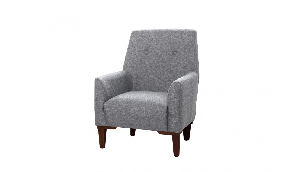 Fotoliu, Vina - Gri, Nuc, 70 x 93 x 76 cm