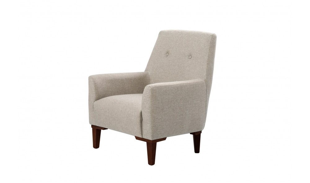 Fotoliu, Vina - Crema, Nuca, 70 x 93 x 76 cm