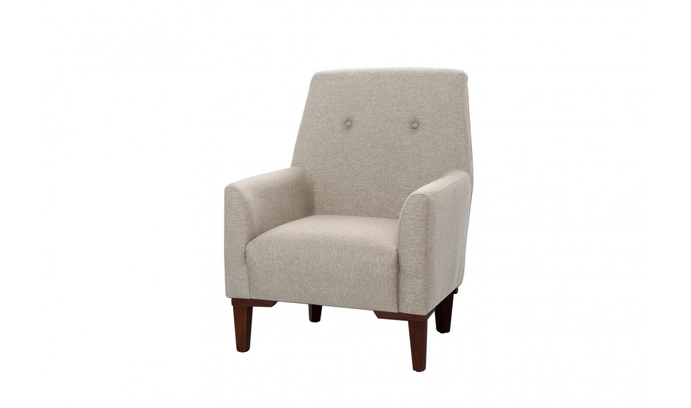 Fotoliu, Vina - Crema, Nuca, 70 x 93 x 76 cm