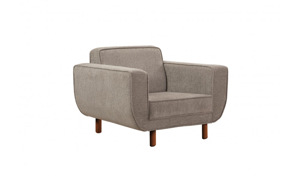 Fotoliu, Larus Berjer - Nuc, Gri, 103 x 81 x 92 cm