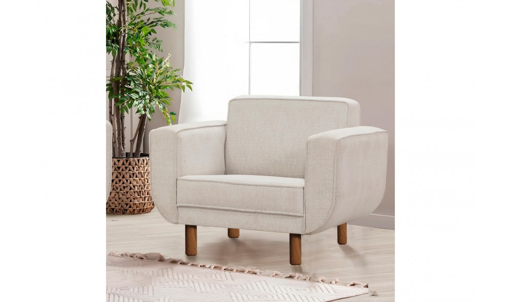 Fotoliu, Larus Berjer - Nuc, Smantana, 103 x 81 x 92 cm