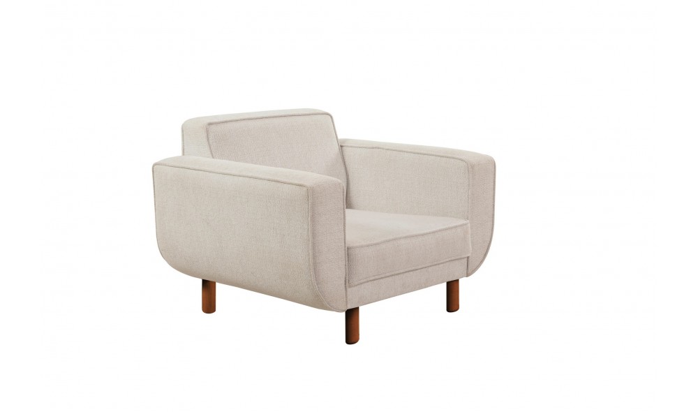 Fotoliu, Larus Berjer - Nuc, Smantana, 103 x 81 x 92 cm