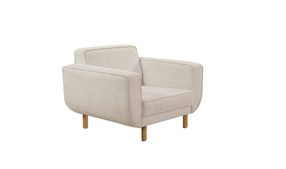 Fotoliu, Larus Berjer - Stejar, crem, 103 x 81 x 92 cm