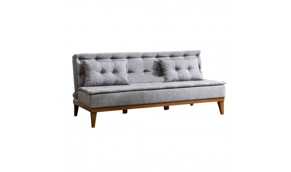 Canapea extensibila cu 3 locuri, Fuoco - Gri, 180 x 78 x 80 cm