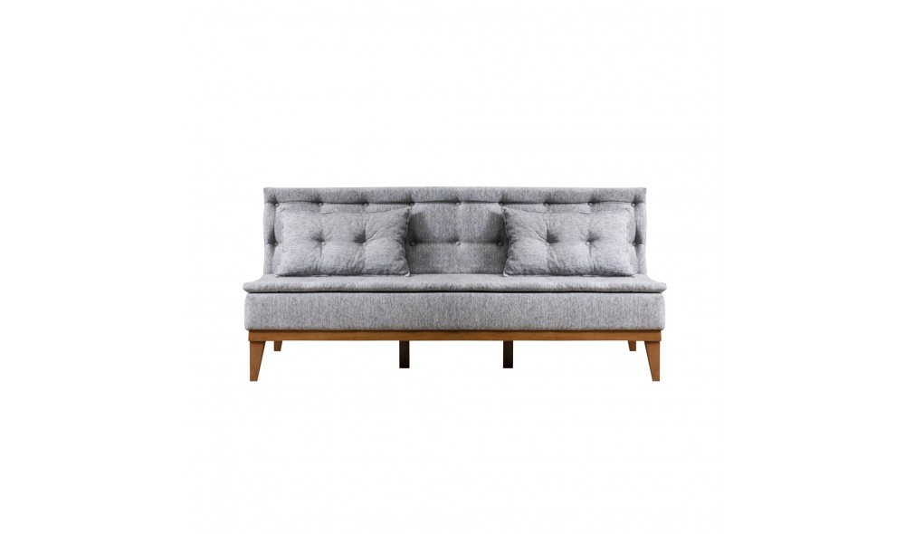 Canapea extensibila cu 3 locuri, Fuoco - Gri, 180 x 78 x 80 cm