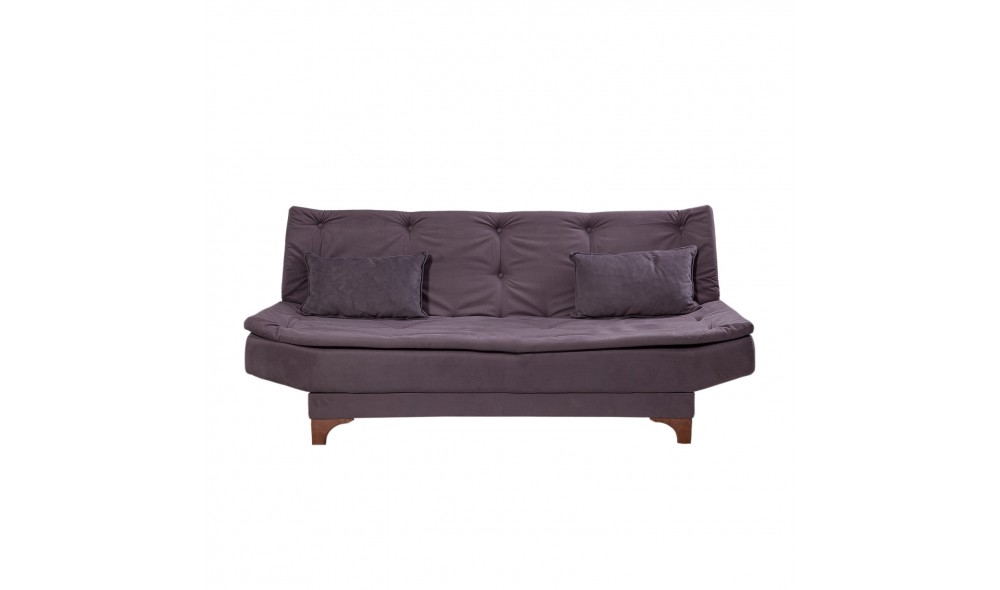 Canapea extensibila cu 3 locuri, Kelebek - Antracit, 190 x 90 x 85 cm