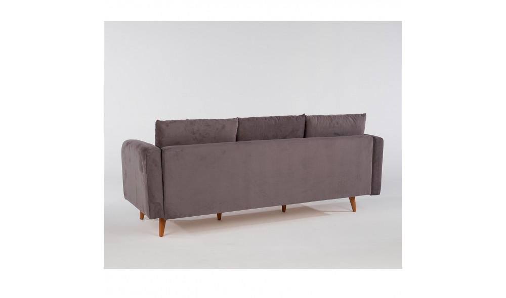 Canapea 3 locuri, Sofia - Antracit, 215 x 91 x 85 cm