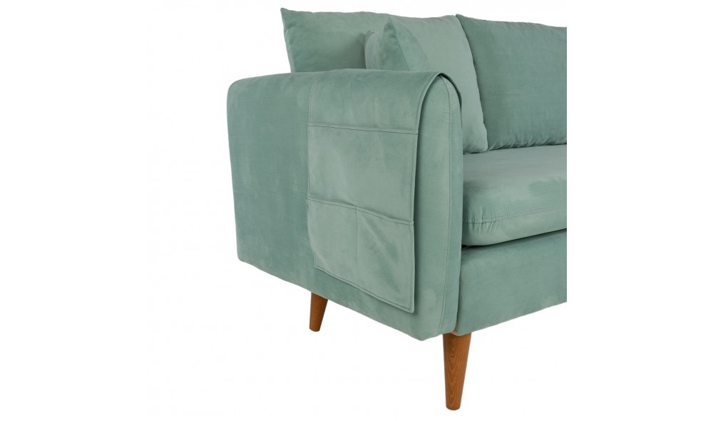Canapea 3 locuri, Sofia - Sea Green, 215 x 91 x 85 cm