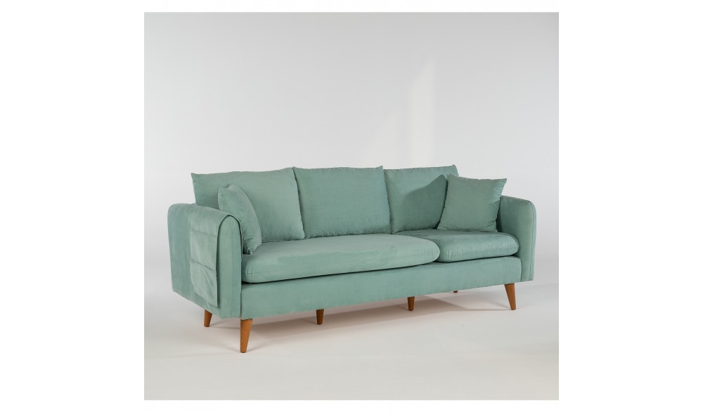 Canapea 3 locuri, Sofia - Sea Green, 215 x 91 x 85 cm