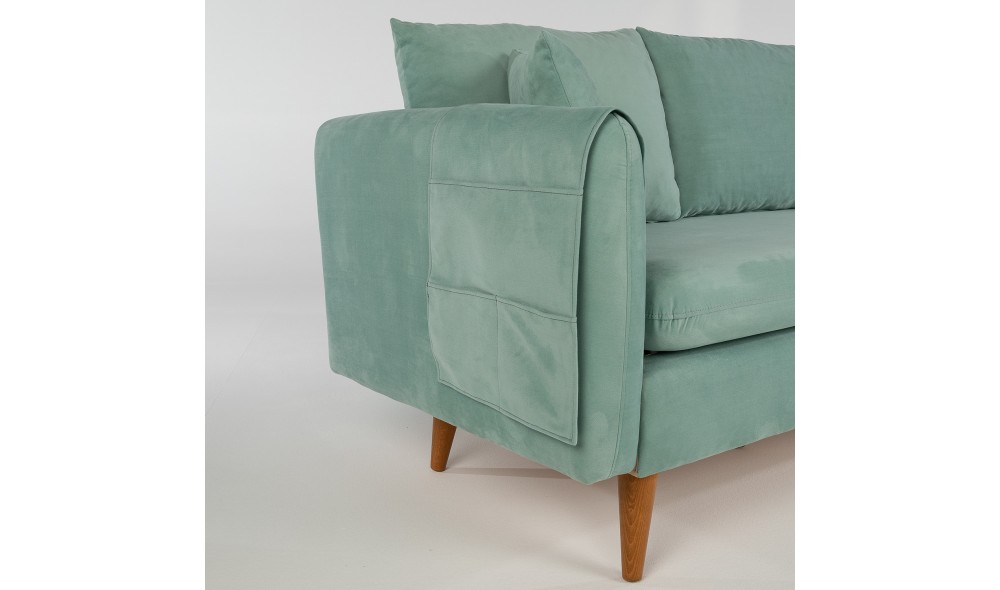 Canapea 3 locuri, Sofia - Sea Green, 215 x 91 x 85 cm