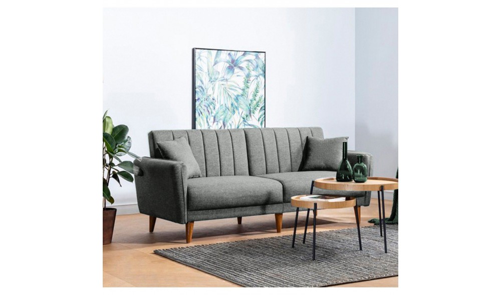 Canapea extensibila cu 3 locuri, Aqua - Verde, 210 x 80 x 90 cm