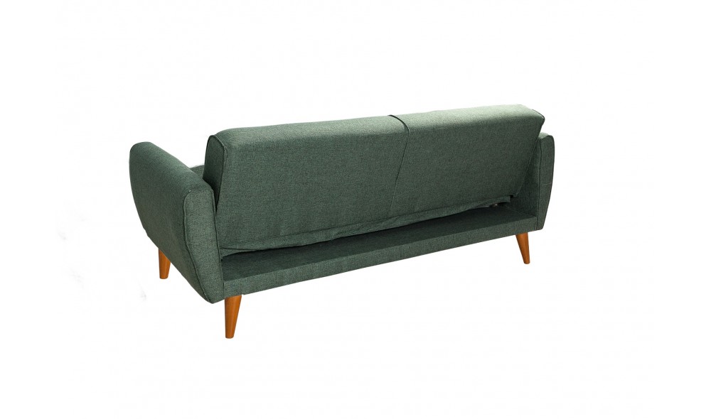 Canapea extensibila cu 3 locuri, Aria - Verde, 205 x 85 x 80 cm