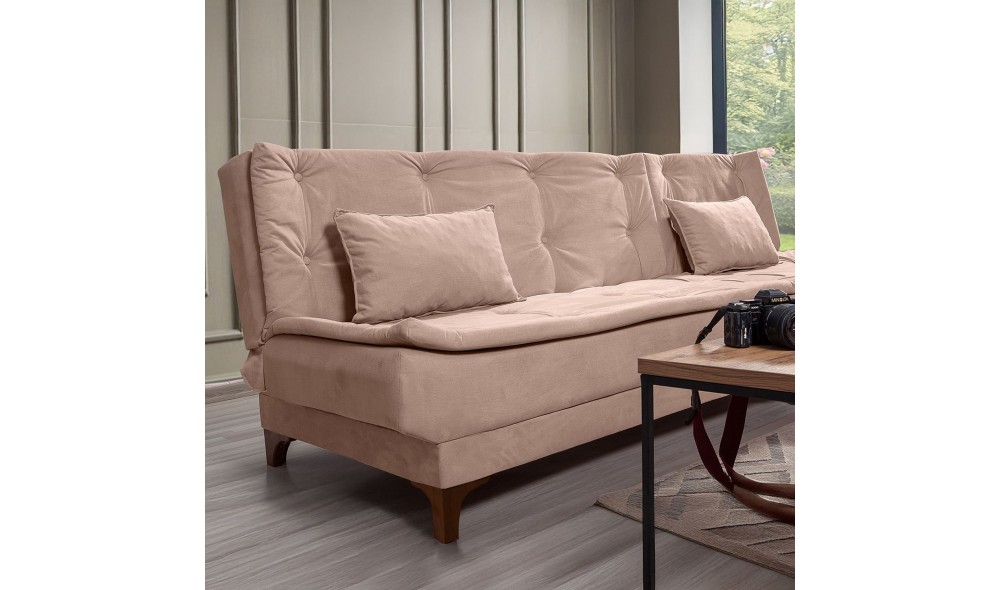 Canapea extensibila de colt, Kelebek Colt dreapta - Stanca, 225 x 86 x 160 cm