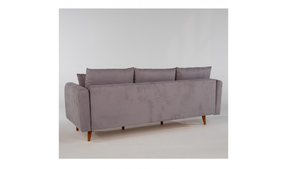 Canapea de coltar, Sofia Colt stanga - Gri, 215 x 91 x 145 cm