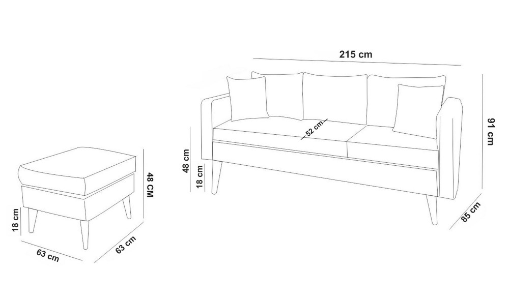 Canapea de coltar, Sofia Colt stanga - Albastru inchis, 215 x 91 x 145 cm