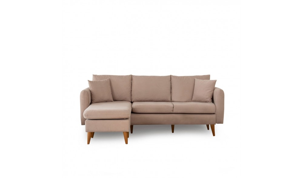 Canapea de coltar, Sofia Colt stanga - Stanca, 215 x 91 x 145 cm